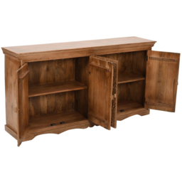 Brooklyn Adair 4 Door Mango Wood Sideboard - Brown - Wilko - thumbnail 5