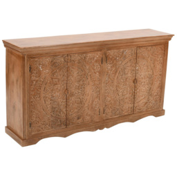 Brooklyn Adair 4 Door Mango Wood Sideboard - Brown - Wilko - thumbnail 4