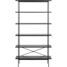 Florence Angus 5 Shelf Black Bookcase - Furniture To Go - Wilko - thumbnail 3