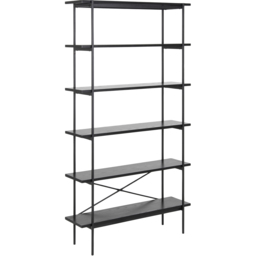 Florence Angus 5 Shelf Black Bookcase - Furniture To Go - Wilko - thumbnail 5