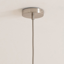 ValueLights Corinne Twill Green Glass Brushed Chrome Capped LED Ceiling Pendant Light - Size: 131.3 x 31.5 x 31.5cm - Silver - Wilko - thumbnail 5