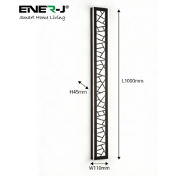 ENER-J PrismGrid 48W CCT Adjustable and Dimming Geometrical Acrylic LED Wall Light 100 x 11cm - Size: 4.5 x 11 x 100cm - n/a - ENERJ - Wilko - thumbnail 7