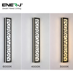 ENER-J PrismGrid 48W CCT Adjustable and Dimming Geometrical Acrylic LED Wall Light 100 x 11cm - Size: 4.5 x 11 x 100cm - n/a - ENERJ - Wilko - thumbnail 5
