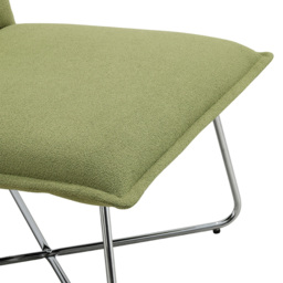 Living and Home Modern Green Linen Accent Chair - Size: Single - Wilko - thumbnail 7