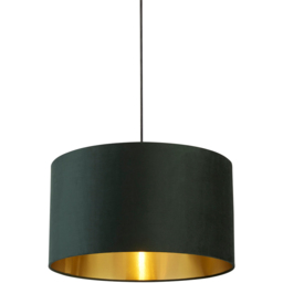 Lighting Collection Green Gold Inner Velvet Drum Shade 50cm - Size: 28 x 50 x 50cm - Wilko - thumbnail 4