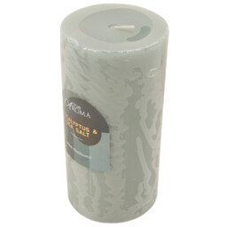 Warm Vanilla or Eucalyptus Scented Pillar Candle - True Aroma - Wilko - thumbnail 5
