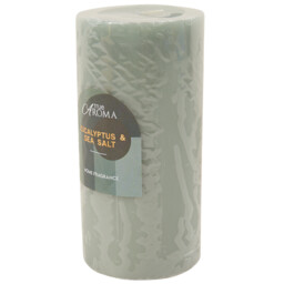 Warm Vanilla or Eucalyptus Scented Pillar Candle - True Aroma - Wilko - thumbnail 4