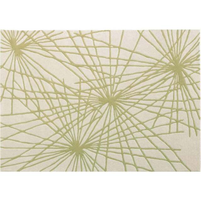 Esselle Home Aura Starburst Natural and Sage Green Rug 120 x 170cm - Wilko - image 1