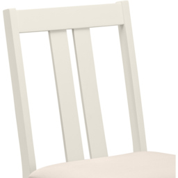 Julian Bowen Rufford Set of 2 Ivory Dining Chairs - Cream - Wilko - thumbnail 6