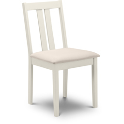 Julian Bowen Rufford Set of 2 Ivory Dining Chairs - Cream - Wilko - thumbnail 4