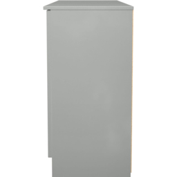 Crowndale Milan 4 Door Single Drawer Dusk Grey Wide Sideboard Ready Assembled - Size: 79 x 144 x 39cm - Wilko - thumbnail 4