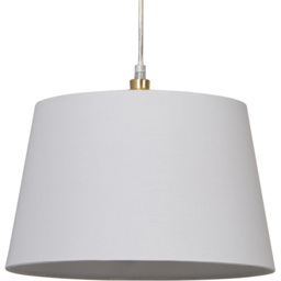 Lighting Collection Yates White Tapered Drum Lamp Shade 30cm - Size: 20 x 31 x 31cm - Wilko