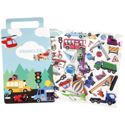 Walplus Construction and City Transport Double Sided Reusable Foam Window Sticker 42 Piece - Size: 0.3 x 30 x 55cm - Multi - Wilko - thumbnail 3