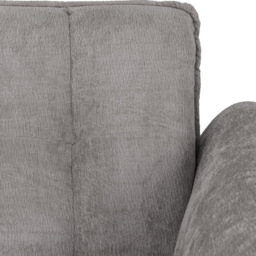 Seconique Amalfi 3 Seater Grey Fabric Sofa - Wilko - thumbnail 7