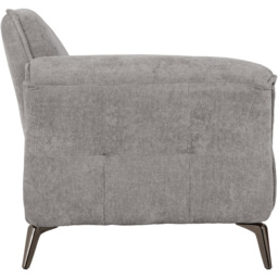 Seconique Amalfi 3 Seater Grey Fabric Sofa - Wilko - thumbnail 5