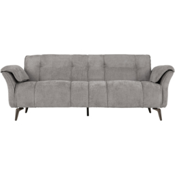 Seconique Amalfi 3 Seater Grey Fabric Sofa - Wilko - thumbnail 4