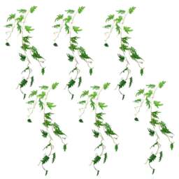 Leaf Philodendron Hanging Artificial Plant 100cm 6 Pack - Size: 100 x 30 x 20cm - Green - Wilko - thumbnail 1