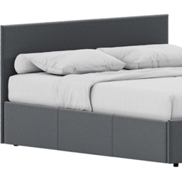 Vida Designs Veronica Double Light Grey Linen Ottoman Bed - Wilko - thumbnail 4
