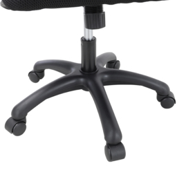 Living and Home White and Black Mesh Swivel Office Chair - Wilko - thumbnail 7