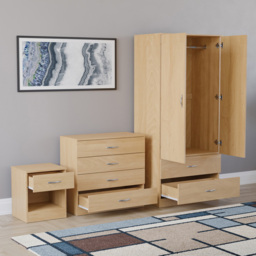Vida Designs Riano Pine 3 Piece Bedroom Furniture Set - Wilko - thumbnail 5