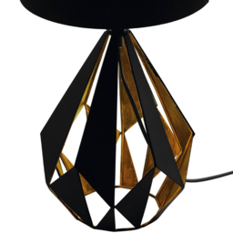 EGLO Carlton 5 Black and Copper Geometric Table Lamp - Size: 25.0 x 25.0 x 51.0cm - Wilko - thumbnail 4
