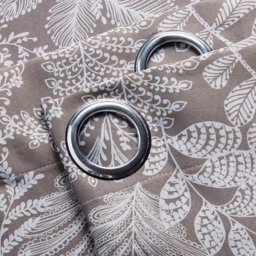 Alan Symonds Fern Latte Blackout Ring Top Eyelet Curtains 168 x 228cm - Size: W 168 x D 228cm - Wilko - thumbnail 5