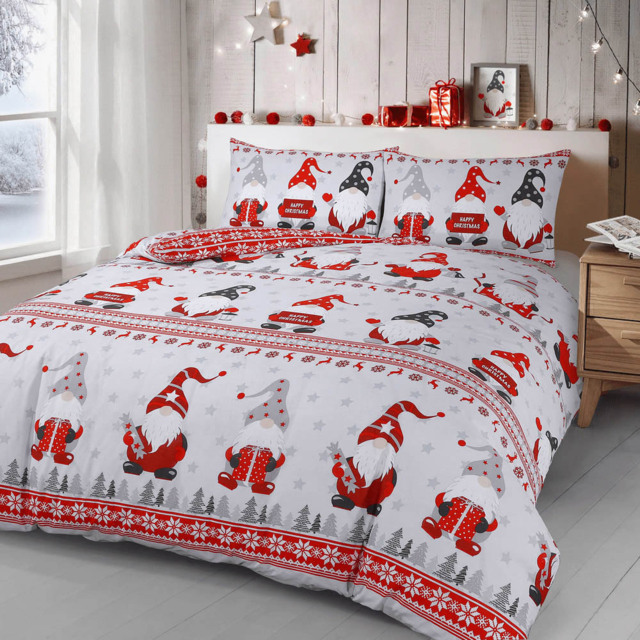 Velosso King Size Xmas Gonks Duvet Set - Multi - Wilko - image 1