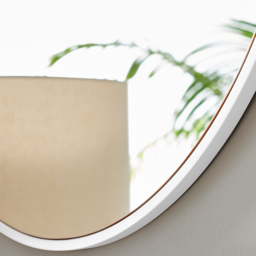 Furniturebox Emma Round White Frame Wall Mirror 80cm - Size: 80 x 80cm - Wilko - thumbnail 6