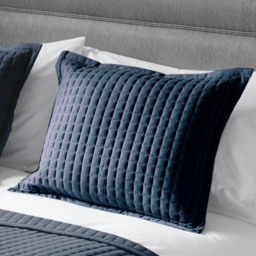 Serene Navy Crompton Cobalt Cushion 40 x 50cm - Blue - Wilko - thumbnail 3