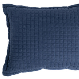 Serene Navy Crompton Cobalt Cushion 40 x 50cm - Blue - Wilko - thumbnail 4