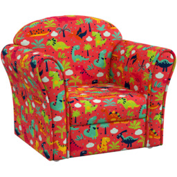 AIYAPLAY Red Dinosaur Kids Armchair - Wilko - thumbnail 3