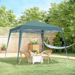 Outsunny 2.5 x 2.5m Green Awning Marquee Pop Up Gazebo Tent - Size: 3 x 3m - Wilko