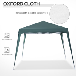 Outsunny 2.5 x 2.5m Green Awning Marquee Pop Up Gazebo Tent - Size: 3 x 3m - Wilko - thumbnail 7