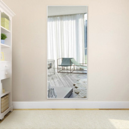 Living and Home Slim Frame Full Length Mirror 30 x 120cm - Size: 120 x 30cm - White - Wilko - thumbnail 3