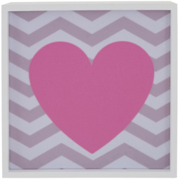 Premier Housewares Pink Heart LED Light Box - Size: 23 x 11 x 23cm - Wilko - thumbnail 4