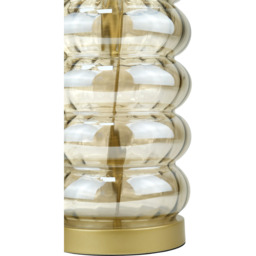 Miley Glass Table Lamp Amber - Wilko - thumbnail 2