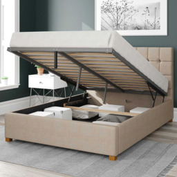 Aspire Sinatra Double Cream Malham Weave Ottoman Bed - Aspire Beds - Wilko - thumbnail 3