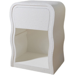 Wavey Side Table White - Wilko - thumbnail 3