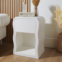Wavey Side Table White - Wilko - thumbnail 4