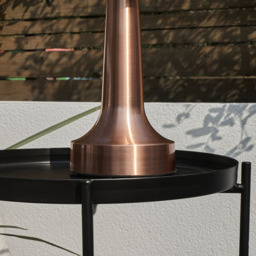 ValueLights Talence Copper LED Garden Table Lamp - Size: 20 x 13.5 x 13.5cm - Brown - Wilko - thumbnail 6