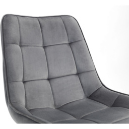 Julian Bowen Hadid Set of 2 Grey Dining Chair - Wilko - thumbnail 6