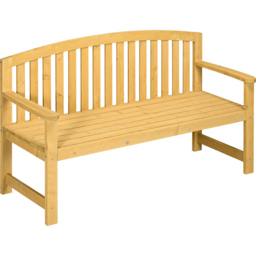 Outsunny 2 Seater Orange Garden Bench with Armrest - Wilko - thumbnail 3