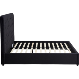 Seconique Madison Double Black Velvet Fabric Bed Frame - Wilko - thumbnail 5