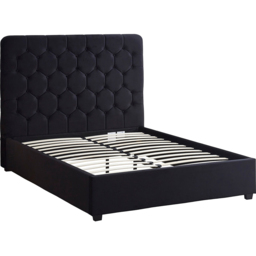 Seconique Madison Double Black Velvet Fabric Bed Frame - Wilko - thumbnail 3