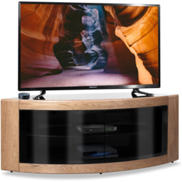 Centurion Supports Pangea 2 Door 2 Shelf Oak TV Cabinet - Size: 45 x 118 x 45cm - Multi - Wilko - thumbnail 4