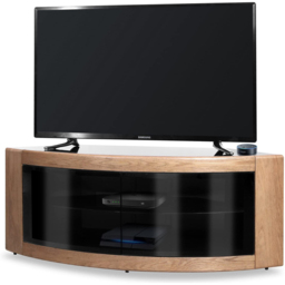 Centurion Supports Pangea 2 Door 2 Shelf Oak TV Cabinet - Size: 45 x 118 x 45cm - Multi - Wilko - thumbnail 6