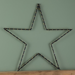Samuel Alexander 136 Warm White LED Dewdrop Metal Christmas Star with Stake - Size: 90 x 90 x 1cm - Black - Wilko - thumbnail 6