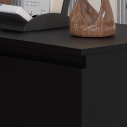 FWStyle Carlton 3 Drawer Matt Black Chest of Drawers - Wilko - thumbnail 4