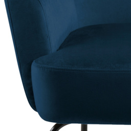 Florence Melissa Navy Blue Lounge Chair - Size: Single - Furniture To Go - Wilko - thumbnail 6