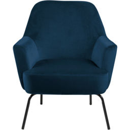Florence Melissa Navy Blue Lounge Chair - Size: Single - Furniture To Go - Wilko - thumbnail 4